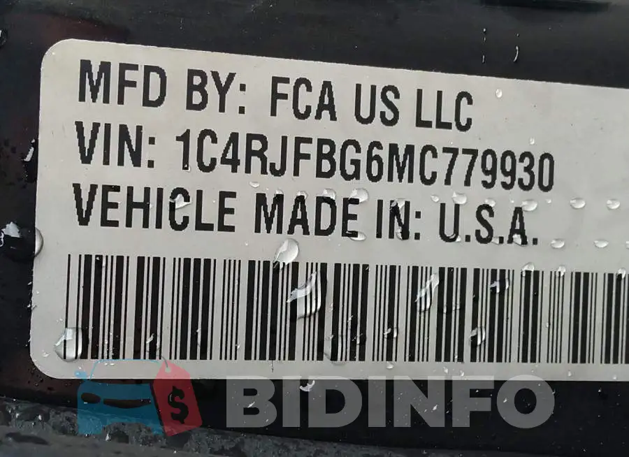 1C4RJFBG6MC779930 Photo# 9