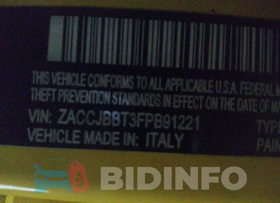 ZACCJBBT3FPB91221 Photo# 9