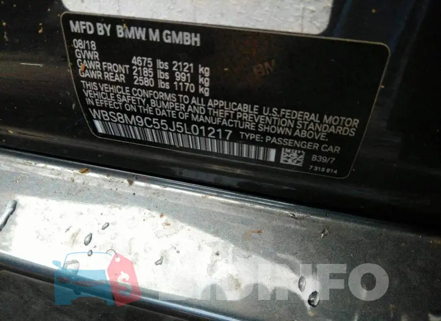WBS8M9C55J5L01217 Photo# 9