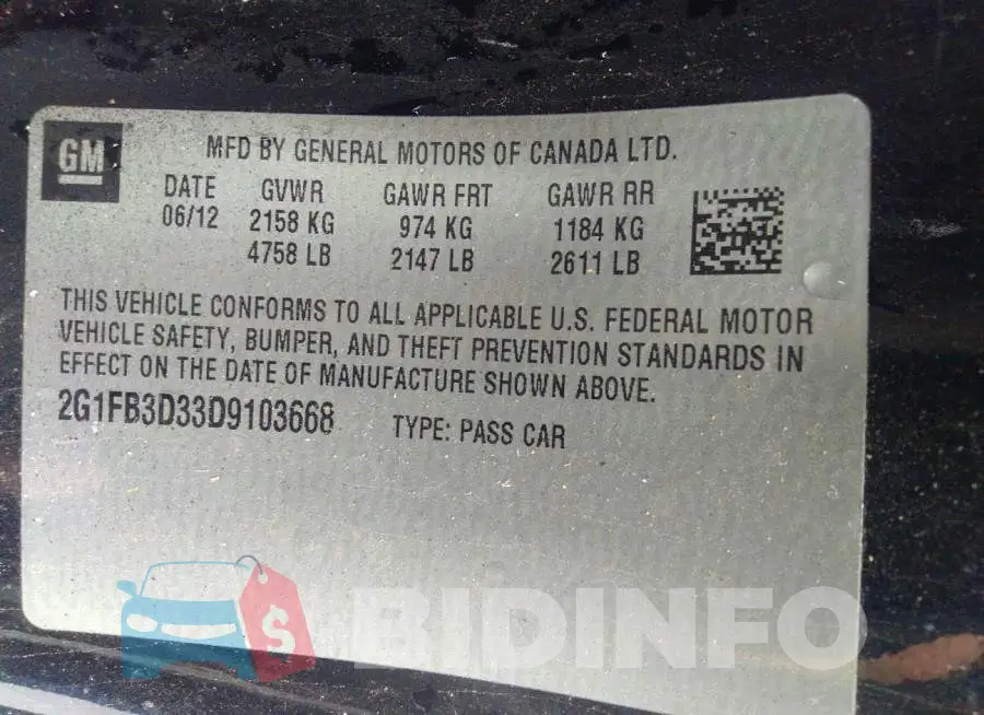 2G1FB3D33D9103668 Photo# 9