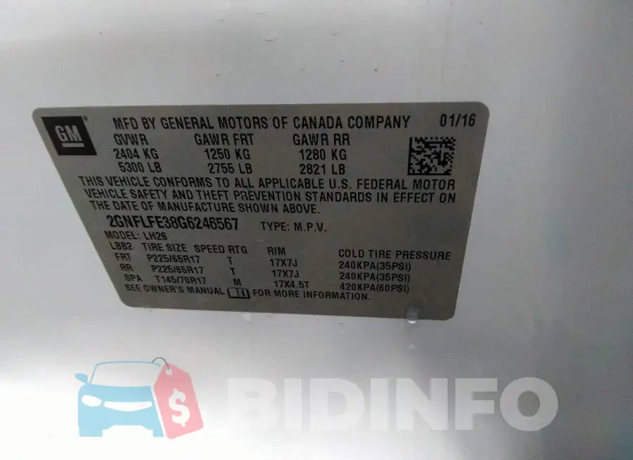 2GNFLFE38G6246567 Photo# 9