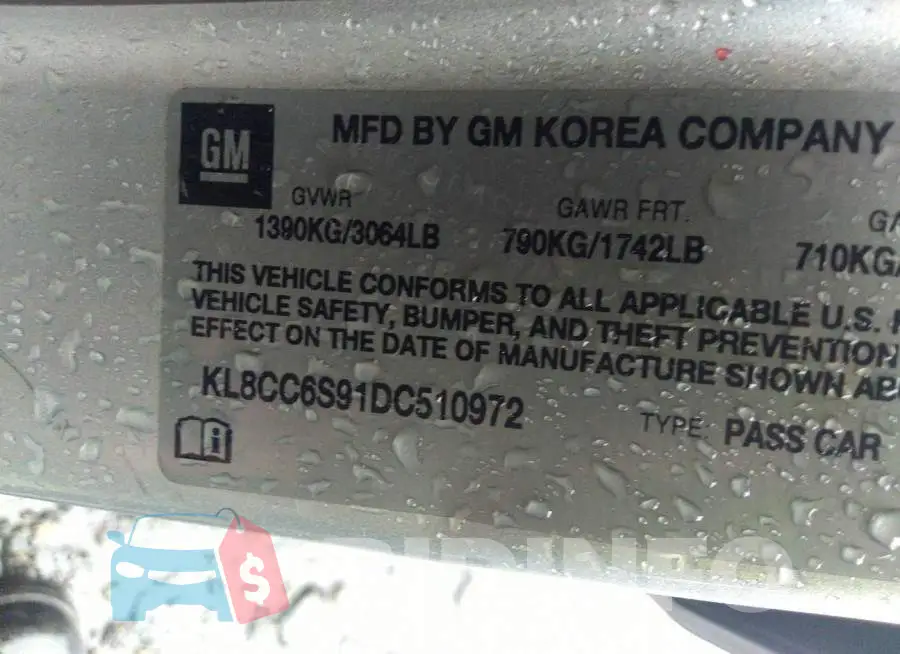 KL8CC6S91DC510972 Photo# 9