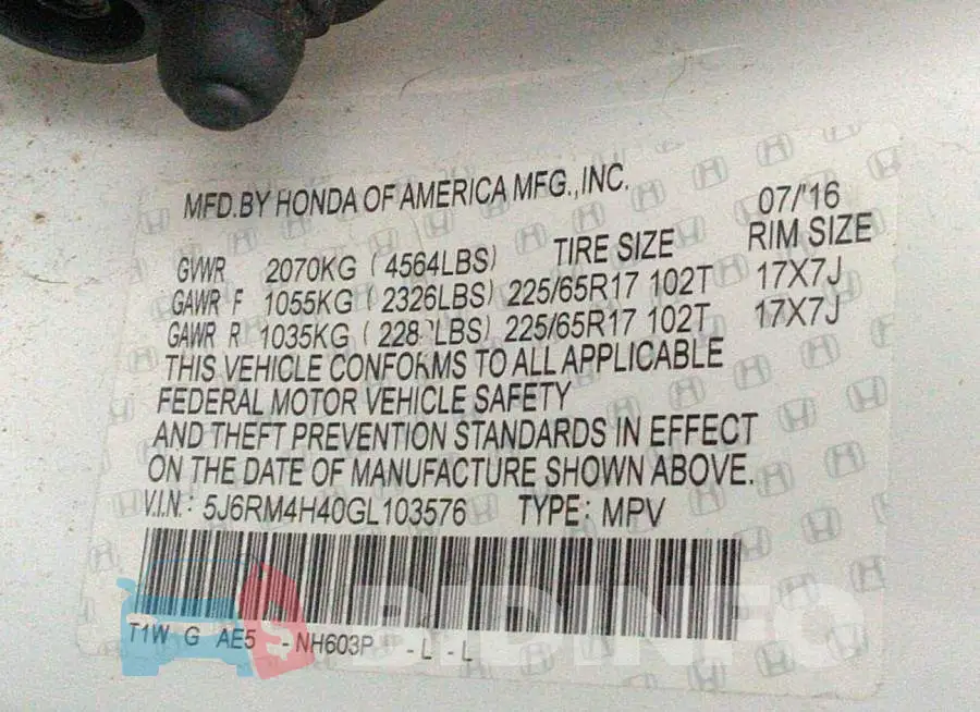 5J6RM4H40GL103576 Photo# 9