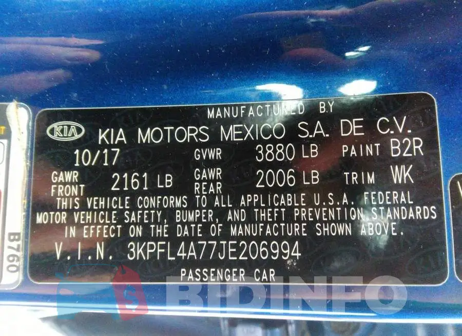 3KPFL4A77JE206994 Photo# 9