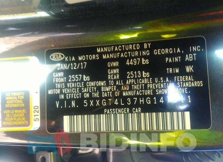5XXGT4L37HG147011 Photo# 9