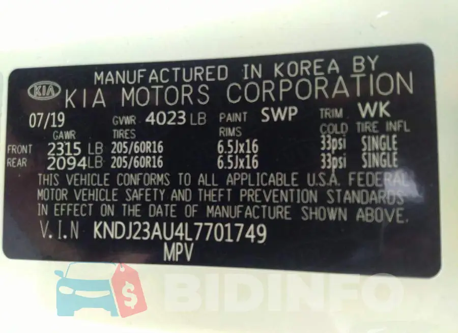 KNDJ23AU4L7701749 Photo# 8