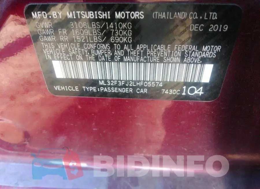 ML32F3FJ2LHF05574 Photo# 9