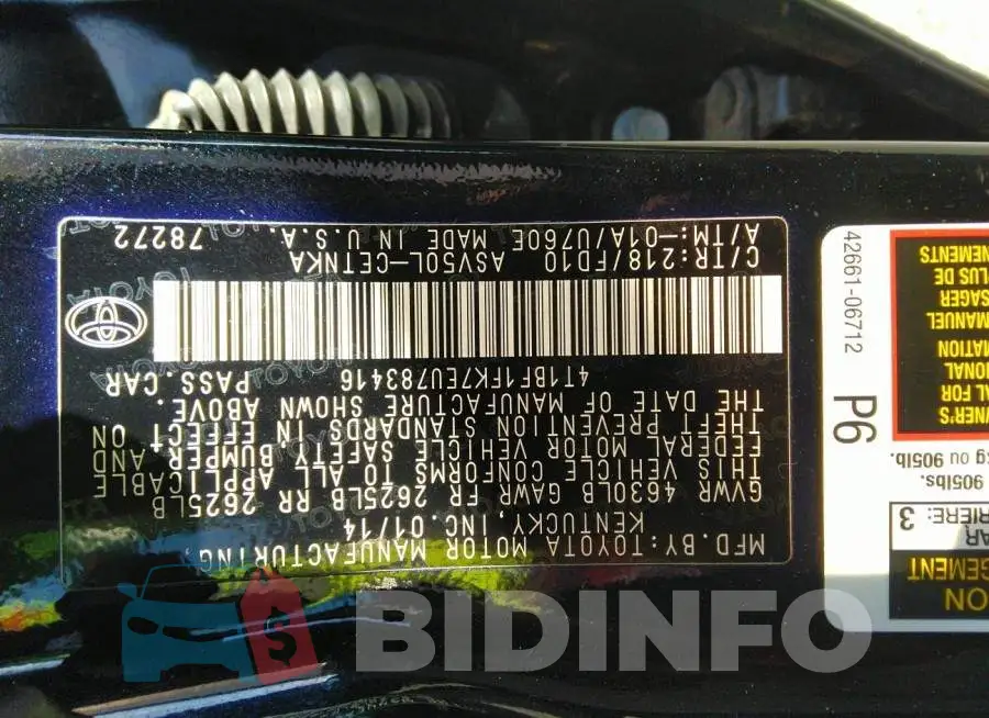 4T1BF1FK7EU783416 Photo# 7