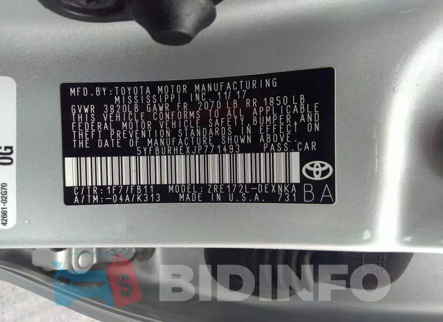 5YFBURHEXJP771493 Photo# 9