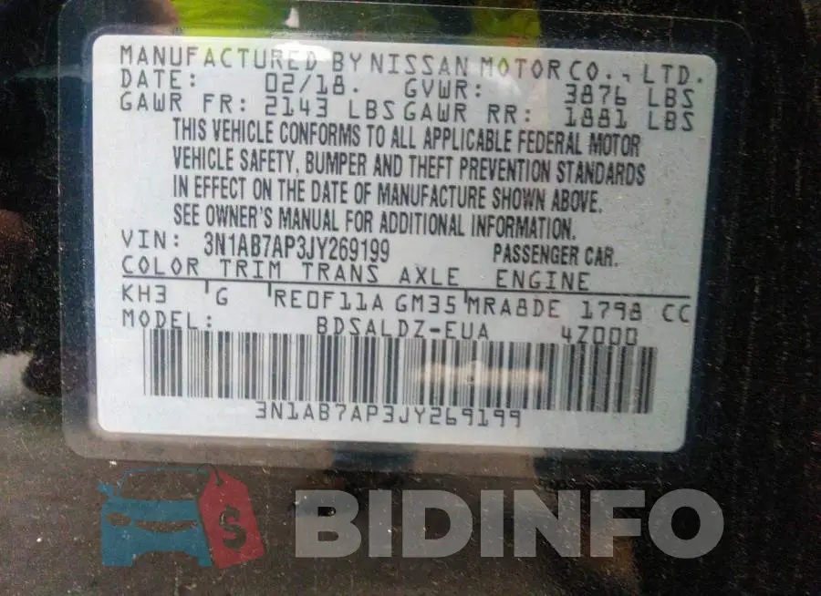 3N1AB7AP3JY269199 Photo# 9