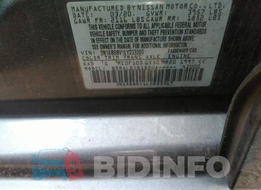 3N1AB8BV1LY233369 Photo# 9