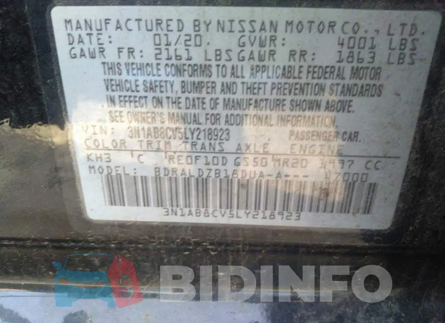 3N1AB8CV5LY218923 Photo# 9