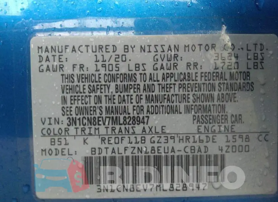 3N1CN8EV7ML828947 Photo# 4