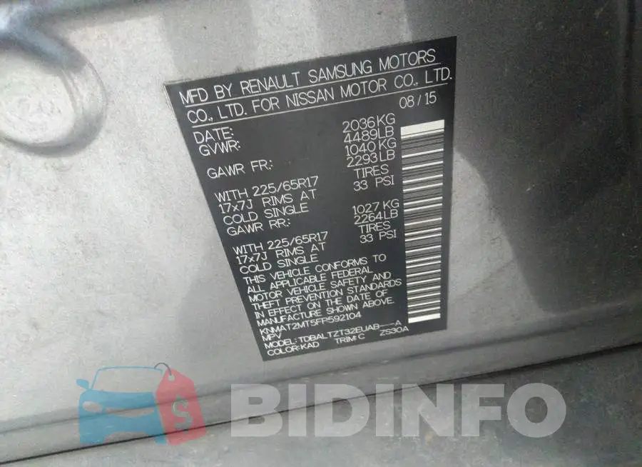 KNMAT2MT5FP592104 Photo# 9
