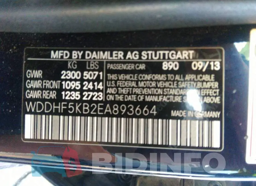 WDDHF5KB2EA893664 Photo# 9