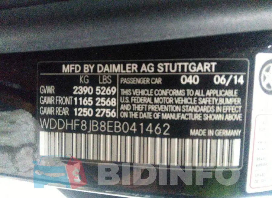 WDDHF8JB8EB041462 Photo# 9