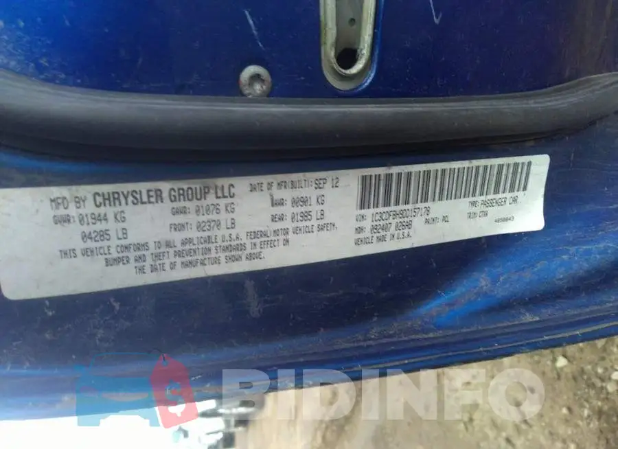 1C3CDFBH9DD157178 Photo# 9