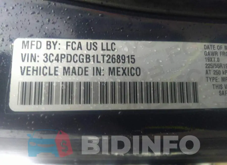 3C4PDCGB1LT268915 Photo# 9