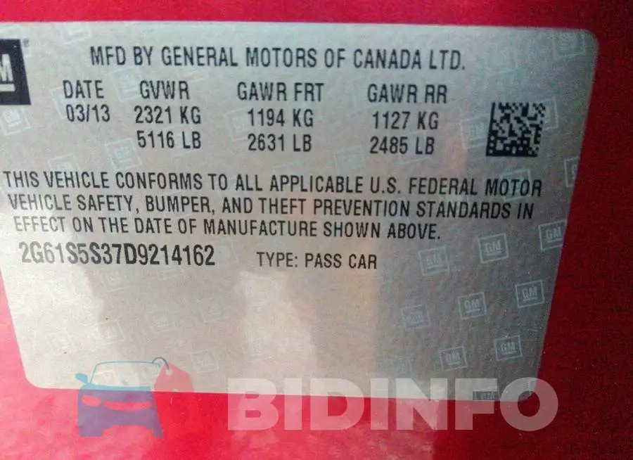 2G61S5S37D9214162 Photo# 9