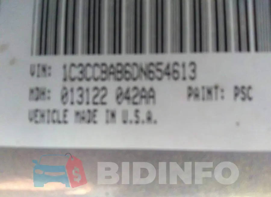 1C3CCBAB6DN654613 Photo# 9