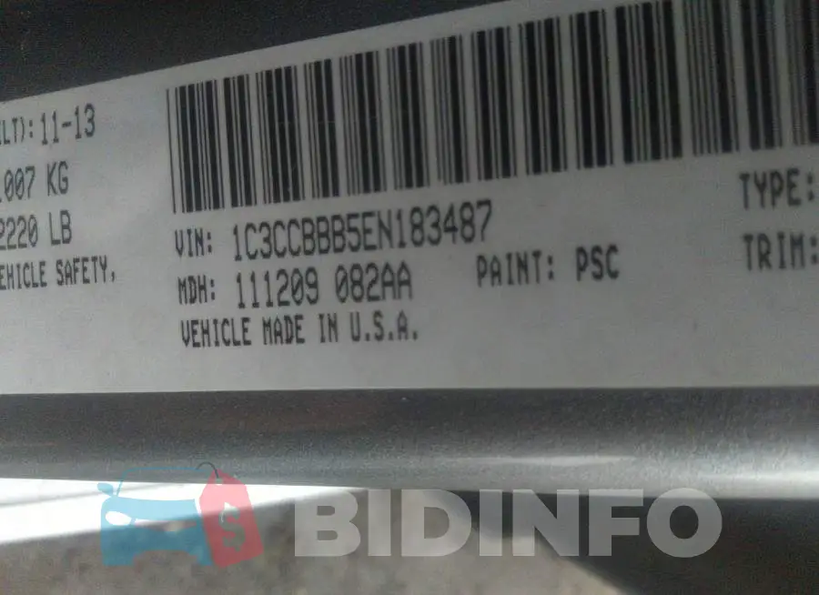 1C3CCBBB5EN183487 Photo# 9