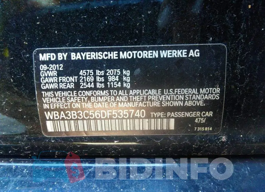 WBA3B3C56DF535740 Photo# 9