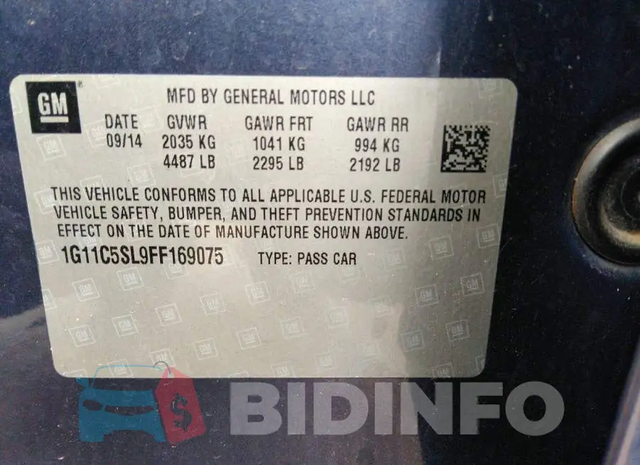 1G11C5SL9FF169075 Photo# 9