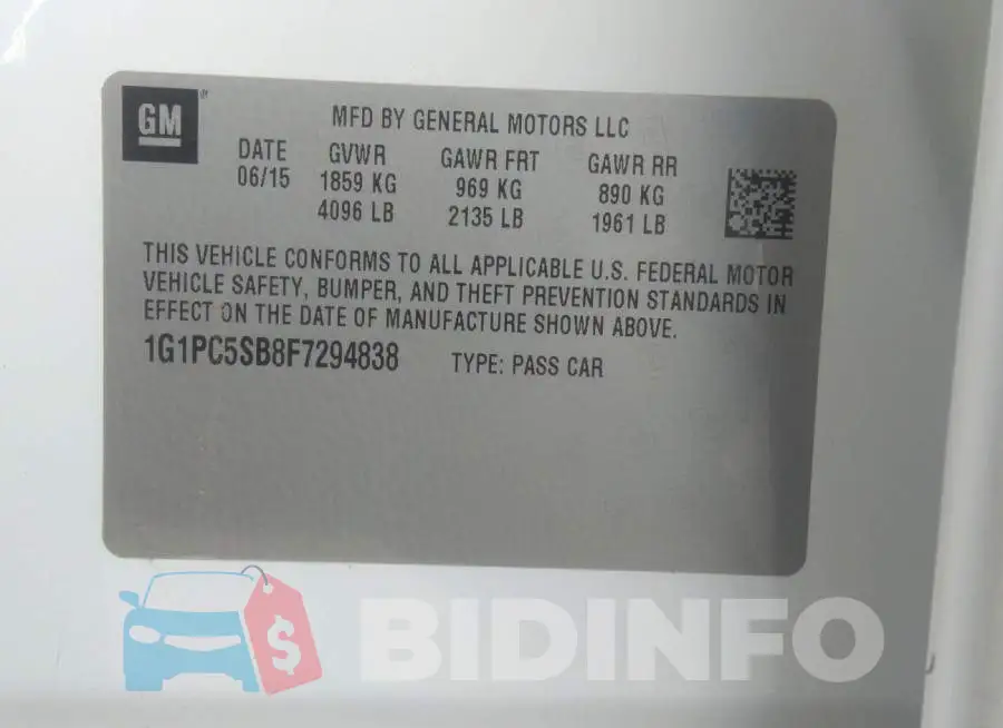 1G1PC5SB8F7294838 Photo# 9
