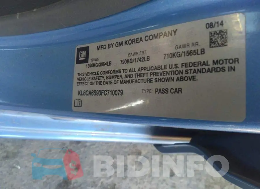 KL8CA6S93FC710079 Photo# 9