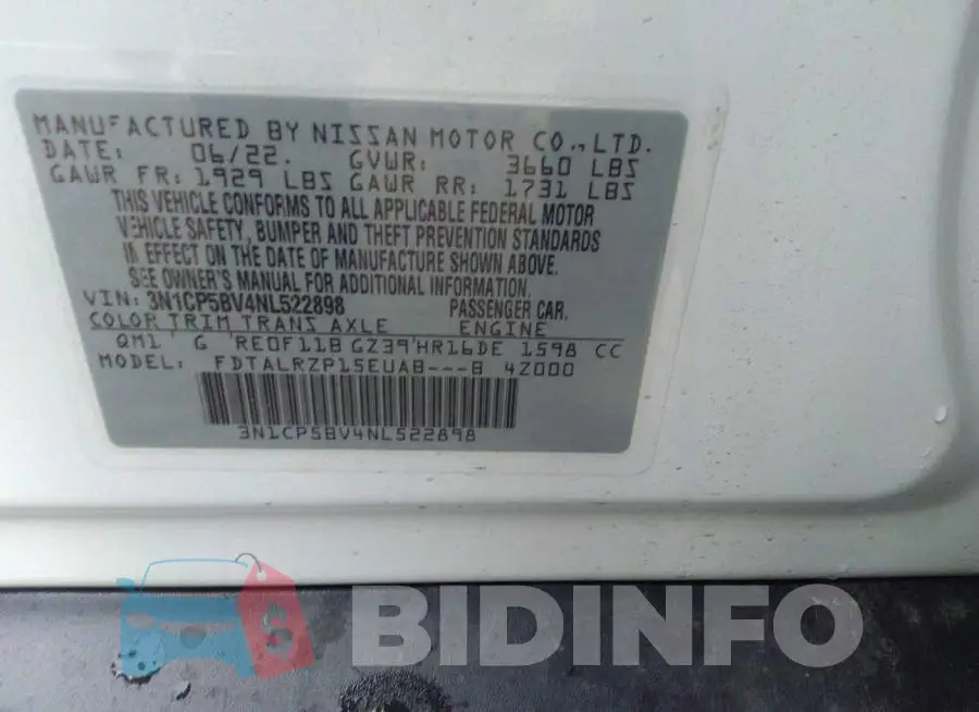 3N1CP5BV4NL522898 Photo# 9