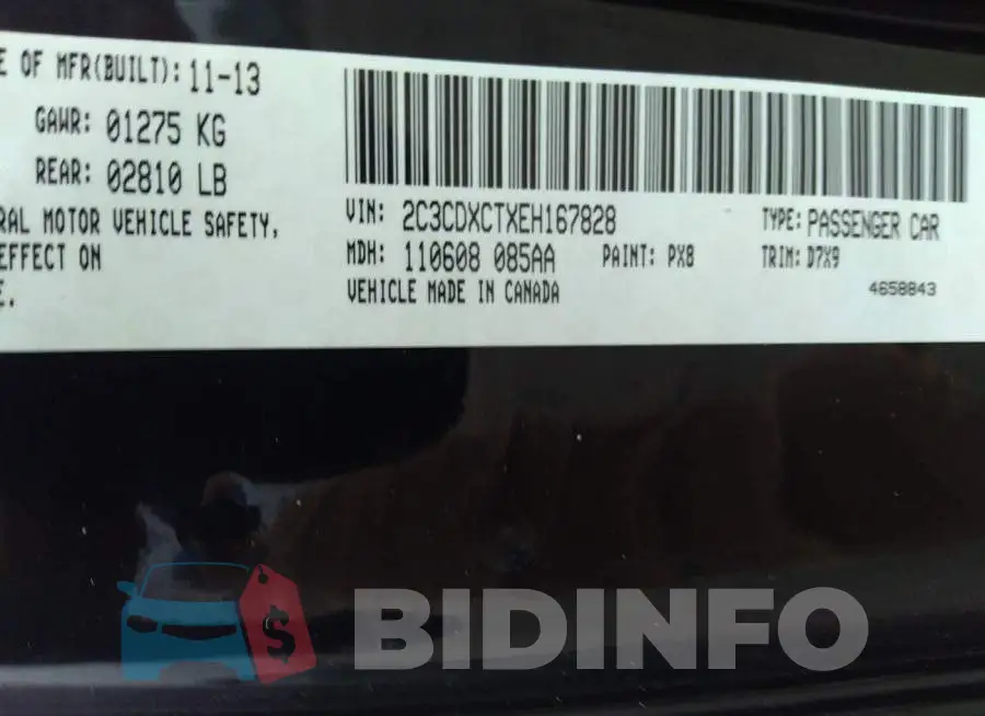 2C3CDXCTXEH167828 Photo# 9