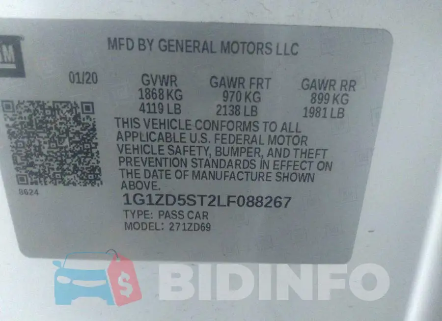 1G1ZD5ST2LF088267 Photo# 9