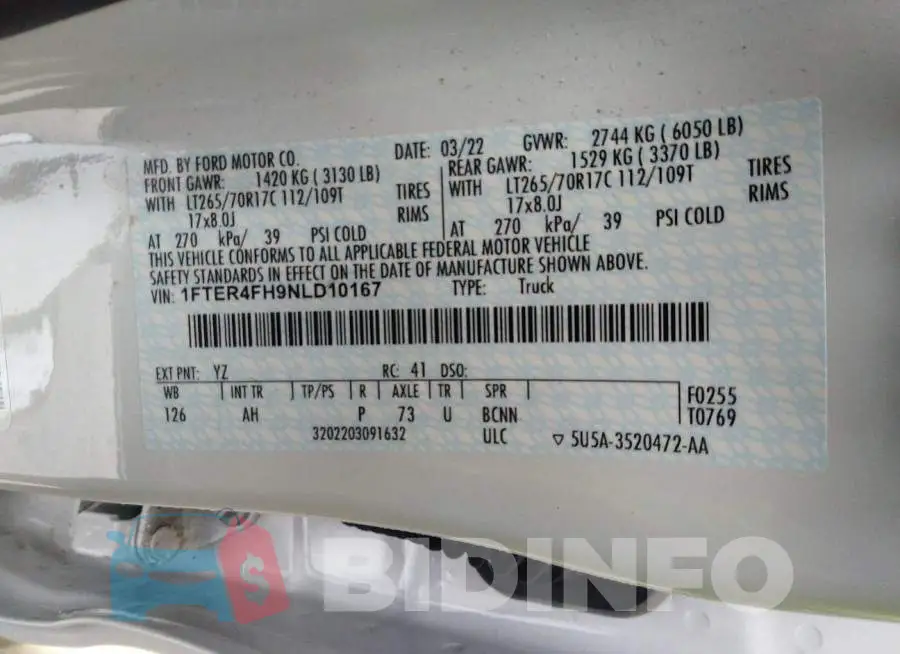 1FTER4FH9NLD10167 Photo# 9