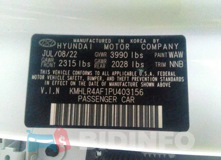 KMHLR4AF1PU403156 Photo# 9