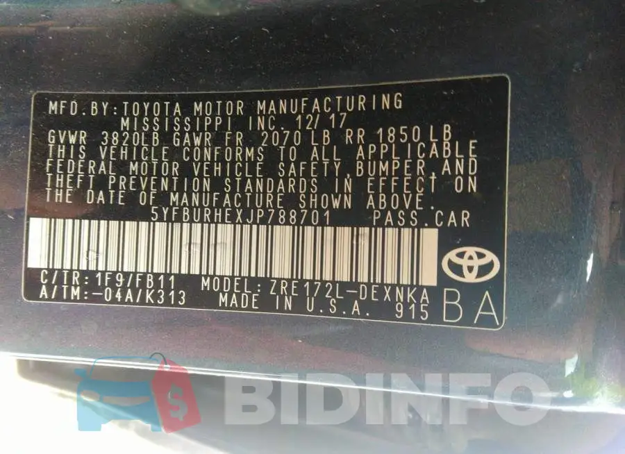 5YFBURHEXJP788701 Photo# 7