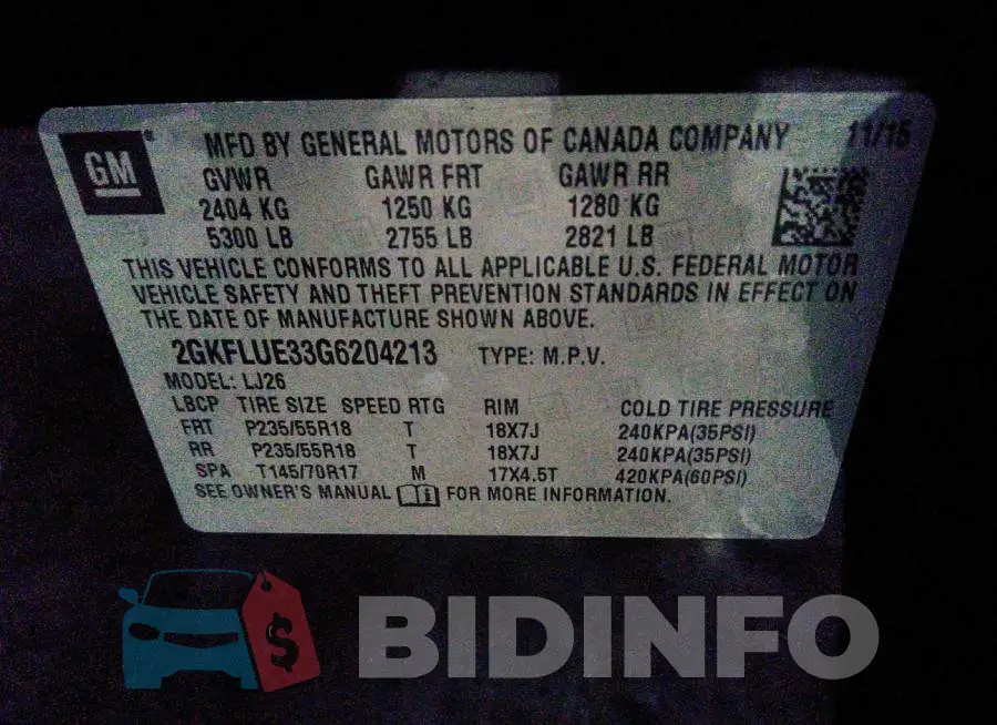 2GKFLUE33G6204213 Photo# 9
