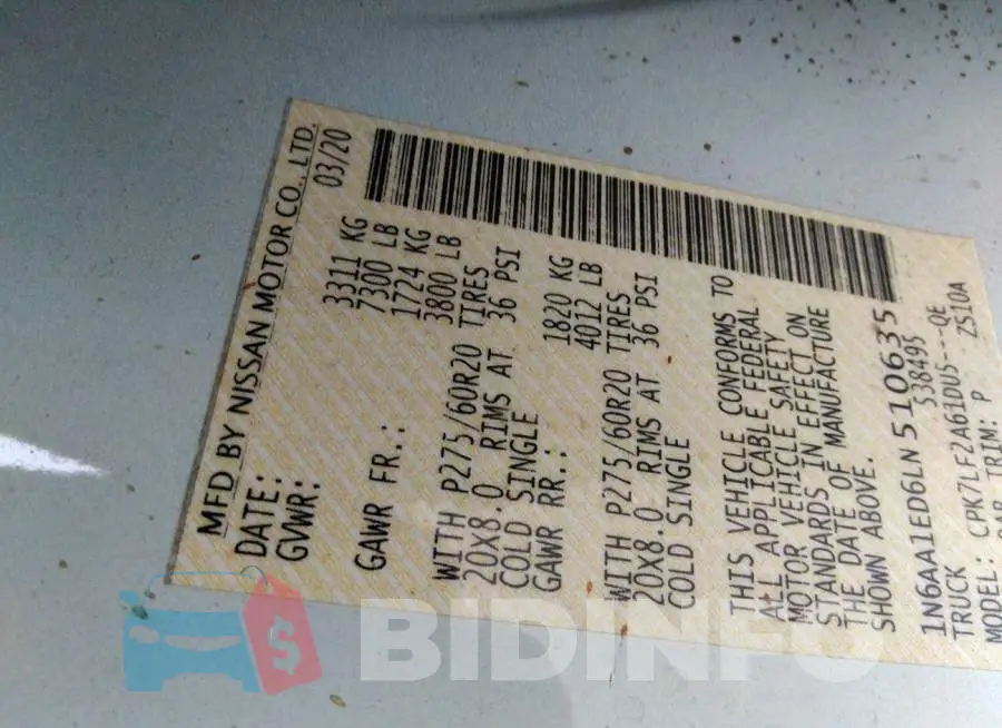 1N6AA1ED6LN510635 Photo# 9