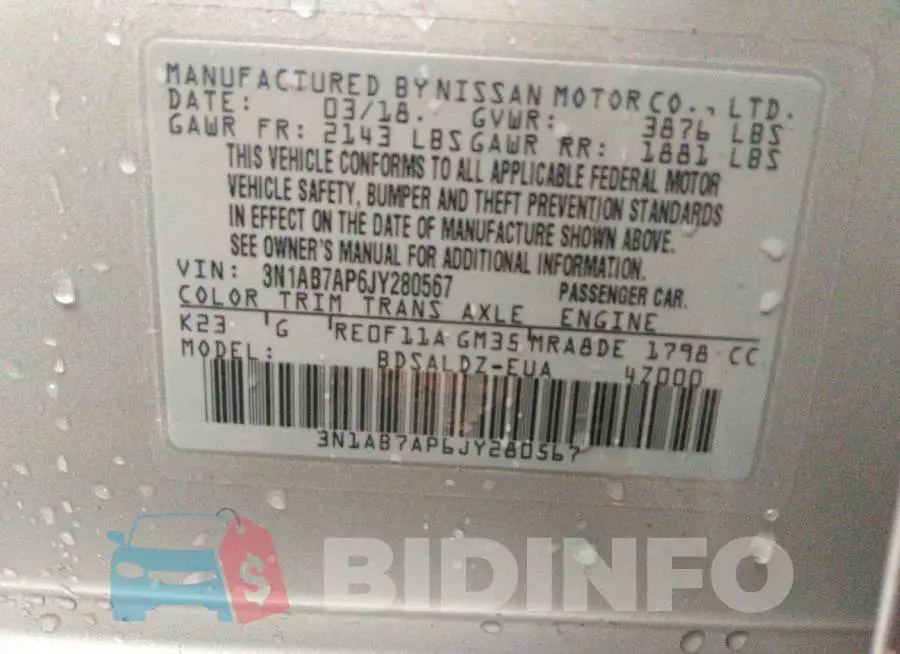 3N1AB7AP6JY280567 Photo# 9