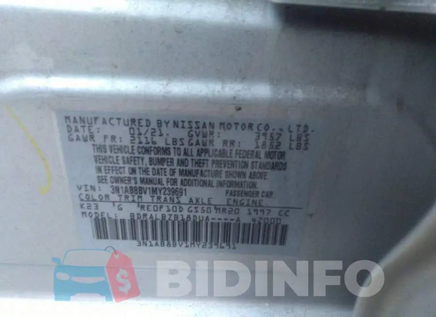 3N1AB8BV1MY239691 Photo# 9