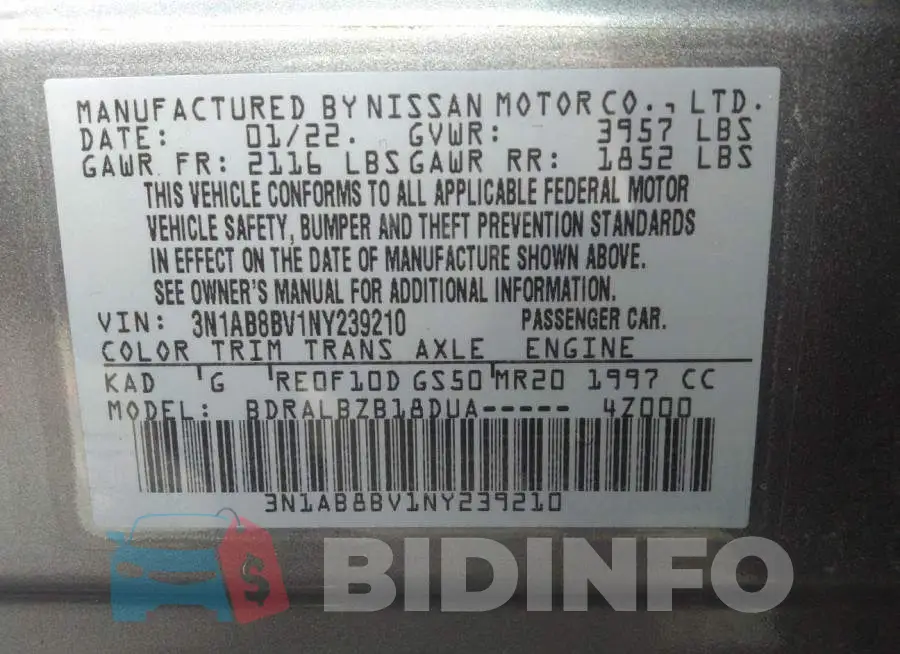 3N1AB8BV1NY239210 Photo# 9