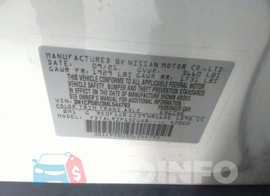 3N1CP5BV3ML544793 Photo# 9