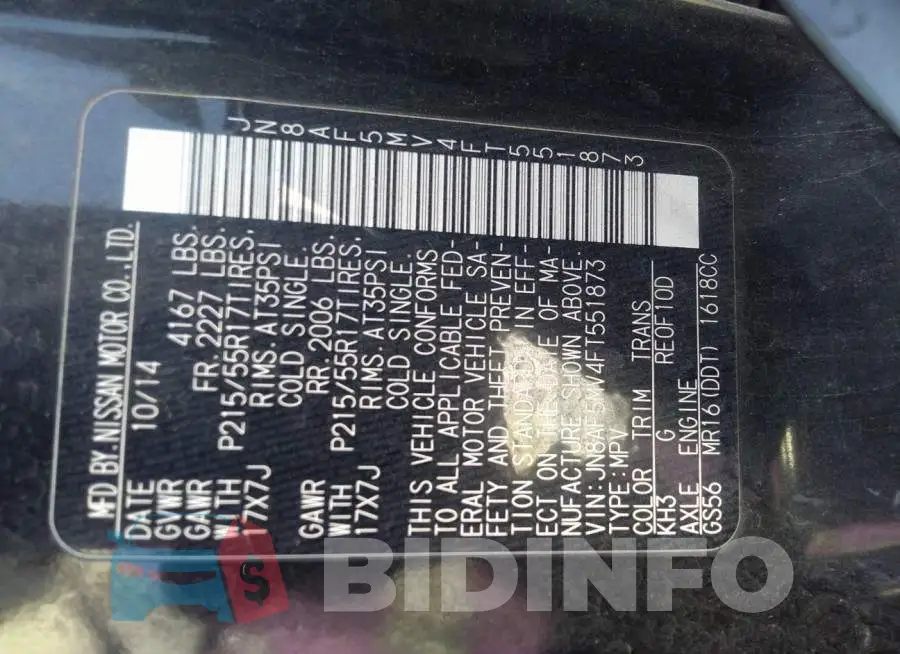 JN8AF5MV4FT551873 Photo# 9