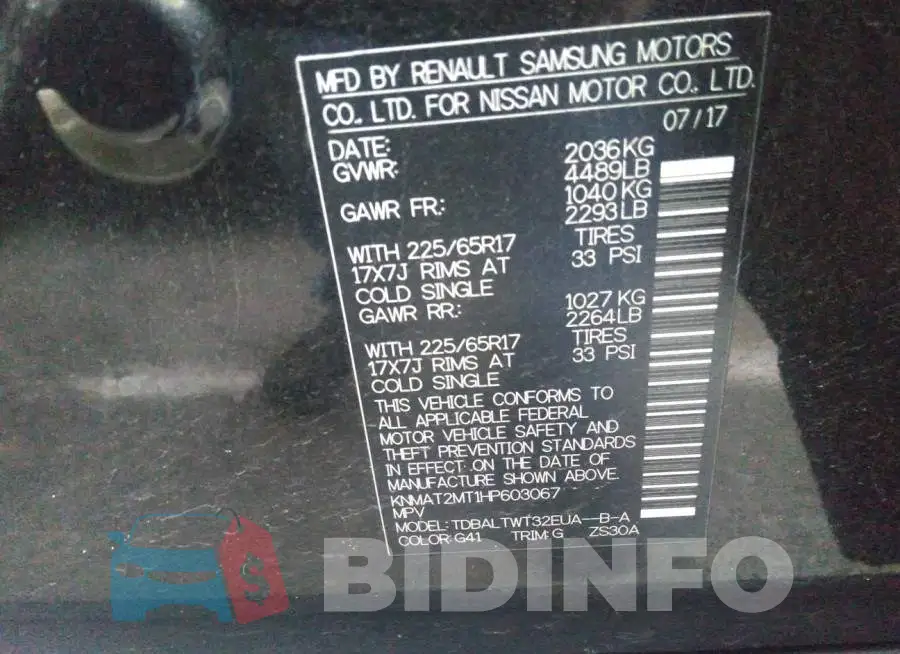 KNMAT2MT1HP603067 Photo# 9
