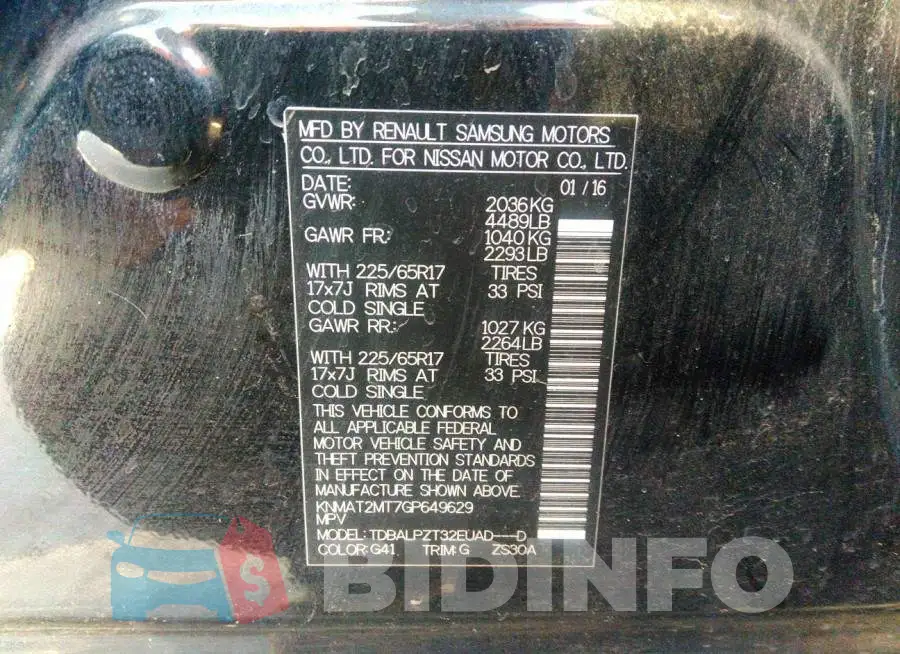 KNMAT2MT7GP649629 Photo# 9