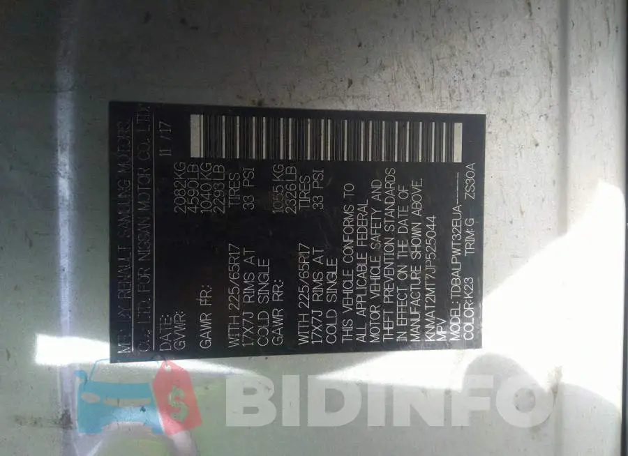 KNMAT2MT7JP525044 Photo# 9