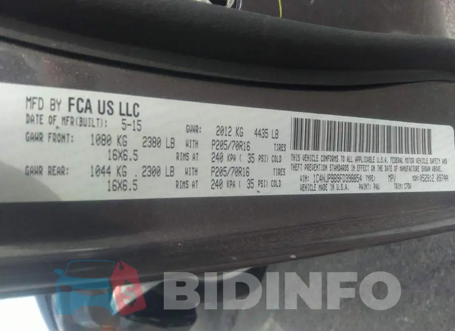1C4NJPBB9FD398854 Photo# 9