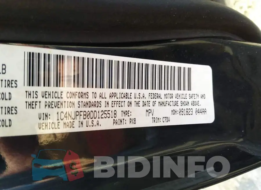 1C4NJPFB0DD125518 Photo# 9