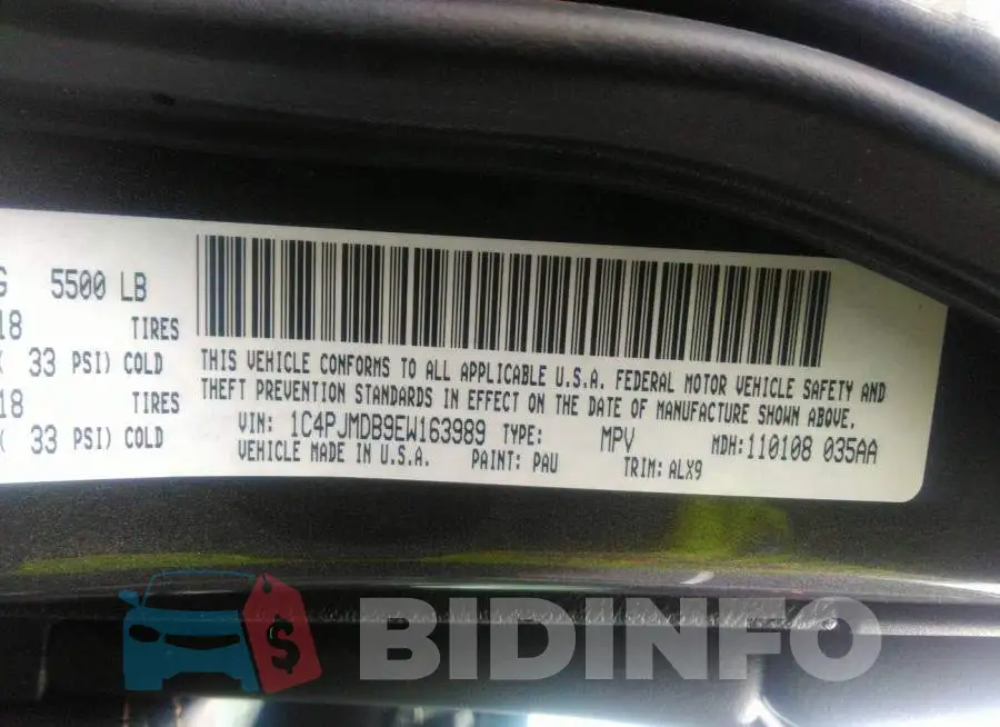 1C4PJMDB9EW163989 Photo# 9