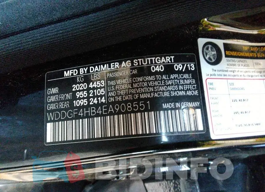WDDGF4HB4EA908551 Photo# 9
