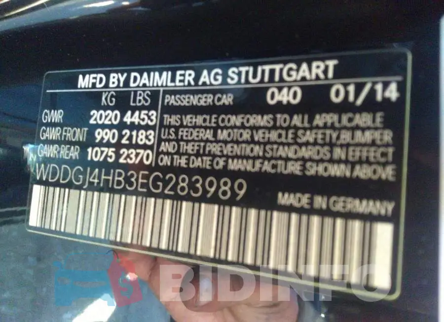 WDDGJ4HB3EG283989 Photo# 9